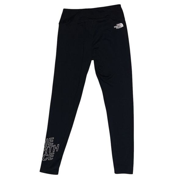 The North Face Black & White Logo Fitted Training Leggings Women's Medium - Picture 5 of 7